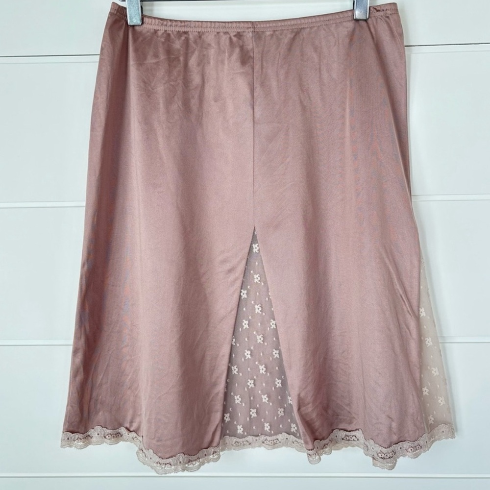 Vintage Vanity Fair Nylon and Lace Skirt Slip Medium